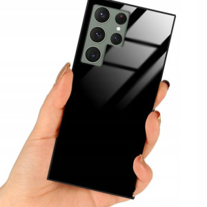 Etui Black Case Glass Do SAMSUNG S23 ULTRA Case