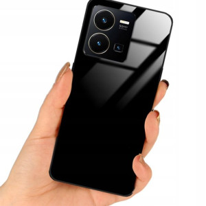 Etui Black Case Glass Do VIVO Y35 Ochronne Plecki