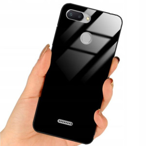 Etui Black Case Glass Do XIAOMI REDMI 6 Ochronne