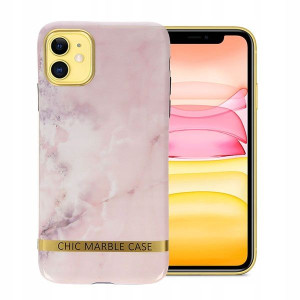 Etui Chic Marble Do Iphone 11 Różowy Ochronne Case