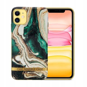 Etui Chic Marble Do Iphone 11 Zielony Ochronne