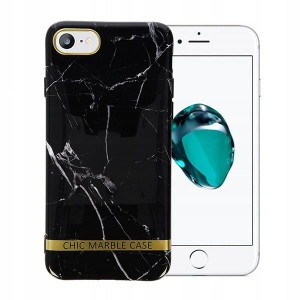 Etui Chic Marble Do Iphone 8 Czarny Ochronne Case