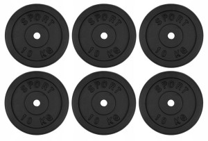 Obciążenie żeliwne 60KG ZESTAW talerzy krążek 28mm