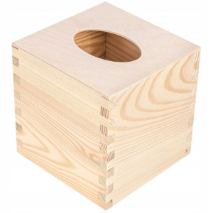 Pudełko chusteczki chustecznik drewniany decoupage
