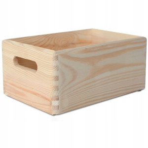 Skrzynia drewniana pudełko na prezent 30x20x14 cm