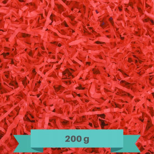 Wypełniacz do paczek papier cięty 200g czerwony