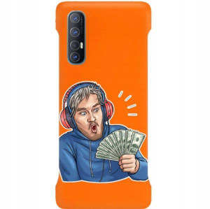 Etui Coby Pomarańcz do OPPO RENO 3 PRO Filmy Wzory