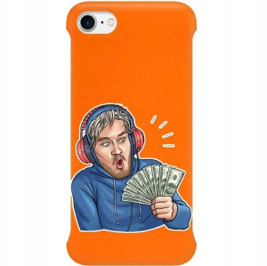 Etui Coby Pomarańczowy do IPHONE SE3 Seriale Wzory
