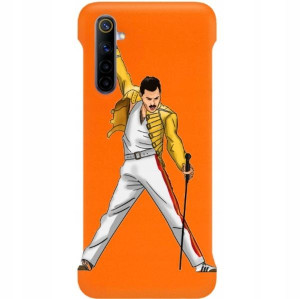 Etui Coby Pomarańczowy do REALME X50 Seriale Wzory