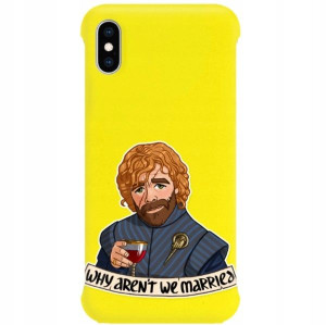 Etui COBY Żółty do IPHONE X Zabawne Filmy Wzory