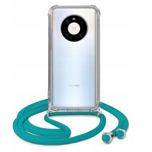 Etui Crossbody Do HUAWEI MATE 40 Turkusowy Sznurek