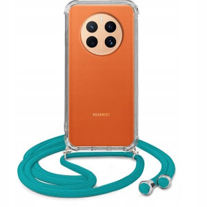 Etui Crossbody Do HUAWEI MATE 50 Turkus Sznurek