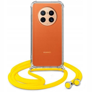 Etui Crossbody Do HUAWEI MATE 50 Żółty Sznurek