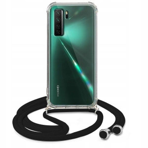 Etui Crossbody Do HUAWEI NOVA 7 SE Czarny Sznurek