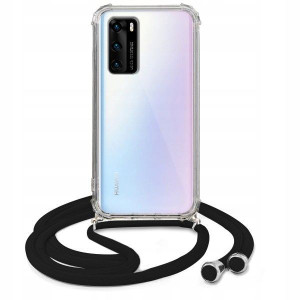 Etui Crossbody Do HUAWEI P40 Czarny Sznurek Case