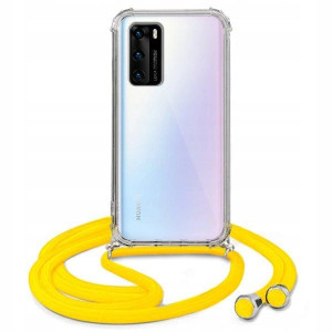 Etui Crossbody Do HUAWEI P40 Żółty Sznurek Case