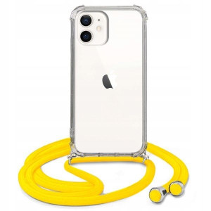 Etui Crossbody Do IPHONE 12 MINI Żółty Sznurek