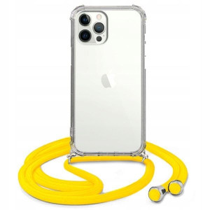 Etui Crossbody Do IPHONE 12 PRO MAX Żółty Sznurek