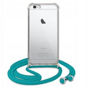 Etui Crossbody Do IPHONE 6 PLUS Turkusowy Sznurek