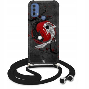 Etui Crossbody do MOTOROLA E20 Sznurek Japan Wzory
