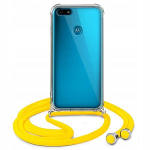 Etui Crossbody Do MOTOROLA E6 PLAY Żółty Sznurek