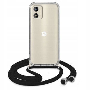 Etui Crossbody Do MOTOROLA MOTO E13 Czarny Sznurek
