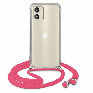Etui Crossbody Do MOTOROLA MOTO E13 Malina Sznurek