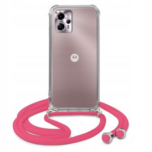 Etui Crossbody Do MOTOROLA MOTO G13 Malina Sznurek