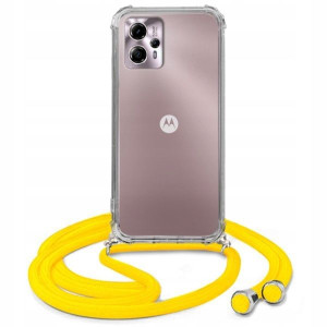 Etui Crossbody Do MOTOROLA MOTO G13 Żółty Sznurek