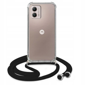 Etui Crossbody Do MOTOROLA MOTO G53 Czarny Sznurek