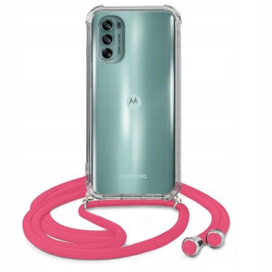 Etui Crossbody Do MOTOROLA MOTO G62 5G Różowy Case