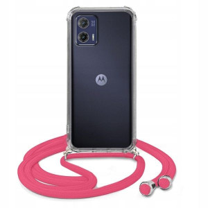 Etui Crossbody Do MOTOROLA MOTO G73 Malina Sznurek