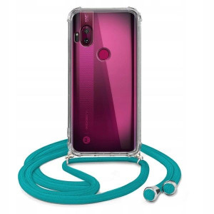 Etui Crossbody Do MOTOROLA ONE HYPER Turkusowy