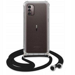 Etui Crossbody Do NOKIA G21 4G Czarny Sznurek Case