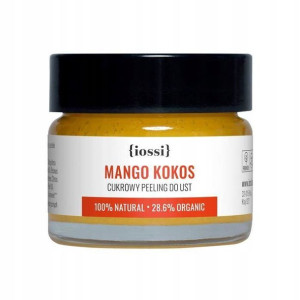 IOSSI Cukrowy peeling do ust z woskiem pszczelim Mango kokos 15 ml