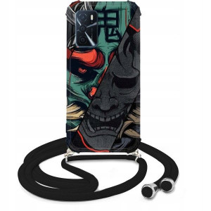 Etui Crossbody do OPPO A16s Sznurek Japan Wzory