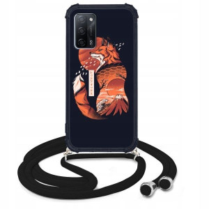 Etui Crossbody do OPPO A55 5G Sznurek Modne Wzory