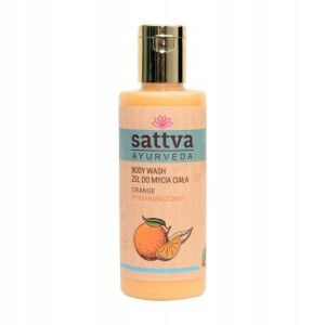 Sattva żel do mycia ciala pomarańczowy 210 ml