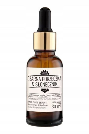 NOVA KOSMETYKI serum na końcówki włosów czarna porzeczka & słonecznik 30 ml