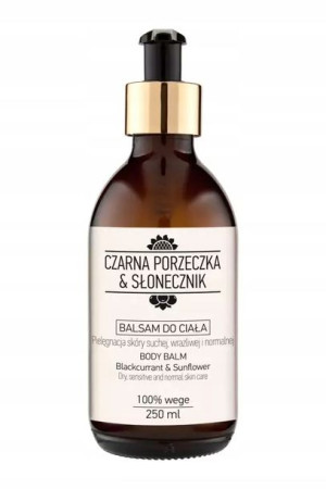 NOVA KOSMETYKI balsam do ciała czarna porzeczka & słonecznik 250 ml