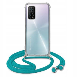 Etui Crossbody Do XIAOMI MI 10T PRO Turkus Sznurek