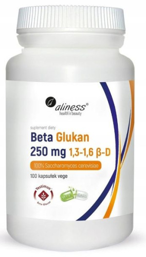 Aliness Beta Glukan 250mg 100kapsułek Vege