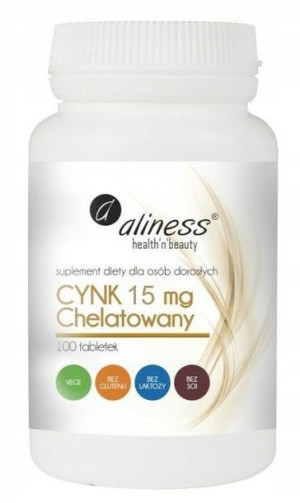 Aliness Cynk Chelatowany 15mg 100 tabletek
