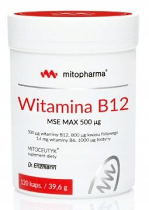 Dr Enzmann Witamina B12 MSE Max 120kapsułek