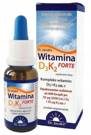 Dr Jacobs witamina D3 K2 Forte 20ml