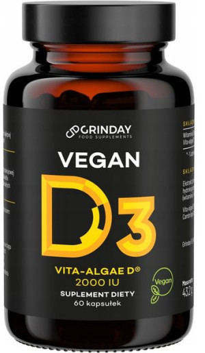 Grinday Vegan D3 60 kapsułek