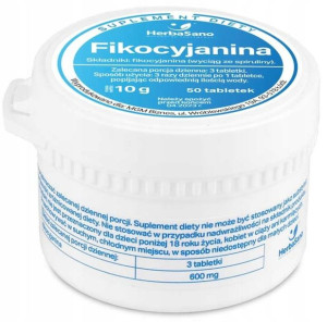 HerbaSano Fikocyjanina wyciąg ze spiruliny 50 tabl