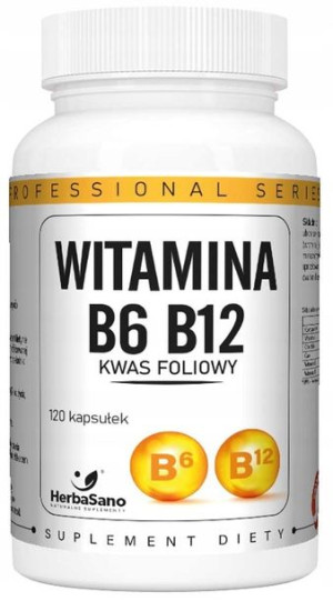 Herbasano Witamina B6 B12 Kwas Foliowy