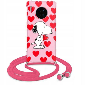 Etui Crossbody Róż do HUAWEI MATE 30 Słodkie Wzory