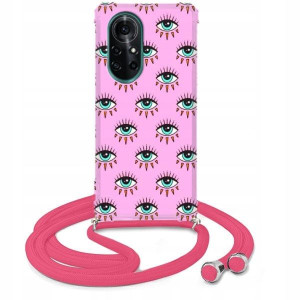 Etui Crossbody Róż do HUAWEI NOVA 8 PRO 5G Wzory